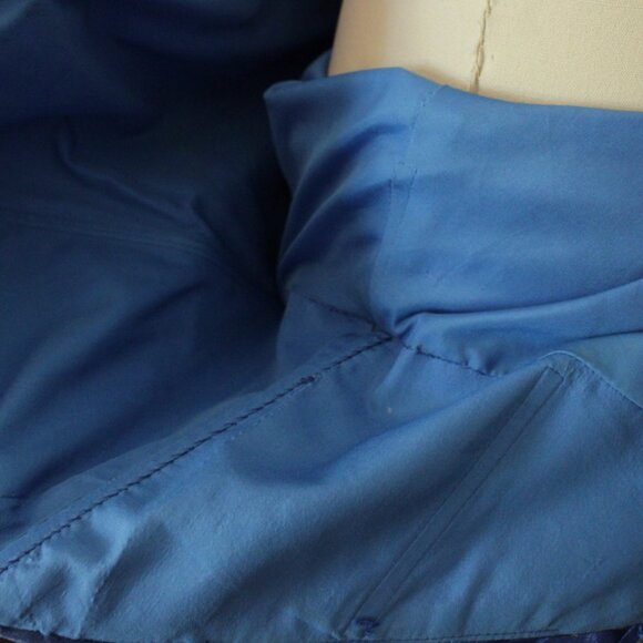 2000's Blue Chiffon Polka Dot Flirt Maggie Sottero Prom Evening Gown Dress - Picture 7 of 8